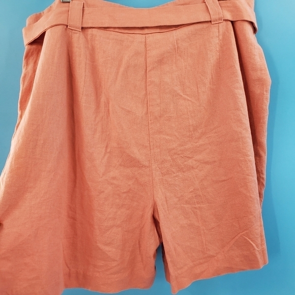 New with tags Marc New York coral linen tie waist sorts XL - Picture 3 of 16